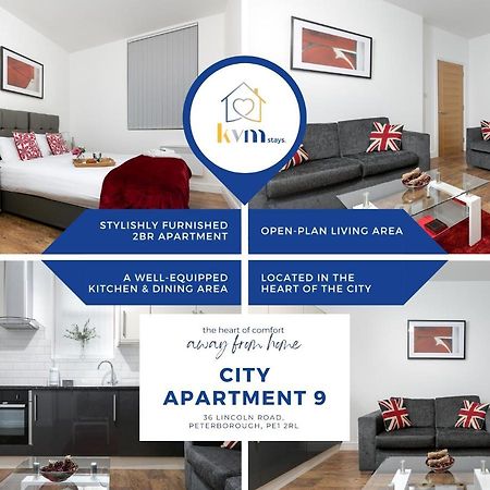 Kvm - City Apartment 9 - Contractors - Town Centre By Kvm Stays Peterborough Esterno foto